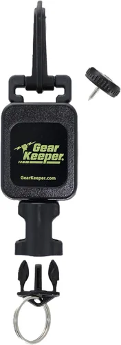 Gear Keeper Locking Large Scuba Dive Light & Camera Retractor - Scuba Gear with Heavy-Duty Snap Clip Mount & QC-II Split Ring Accessory - Scuba