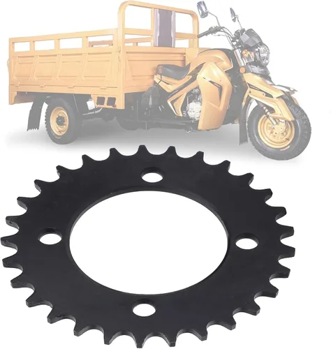 Vista 6 de Alomejor Rueda libre 29 dientes cuatro agujeros 420 rueda libre de acero trasero piñón de cadena para piezas de triciclo eléctrico 420?29T