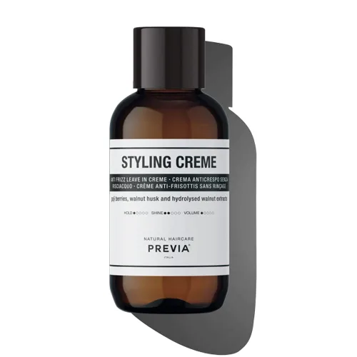 PREVIA Crema antiencrespamiento sin enjuague – Crema hidratante para cabello encrespado con extracto de albaricoque – desenreda y prepara el cabello