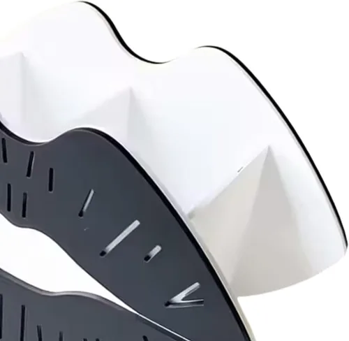 Vista 6 de Acrylic Makeup Brush Holder Organizer Decorative Makeup Organizer for Dressing Table Bathroom Countertop Vanity, Black