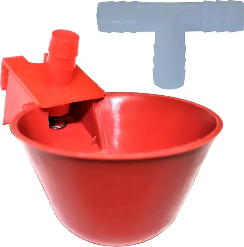 (6) Vasos de bebedero automático y accesorios de púas pollo aves de corral