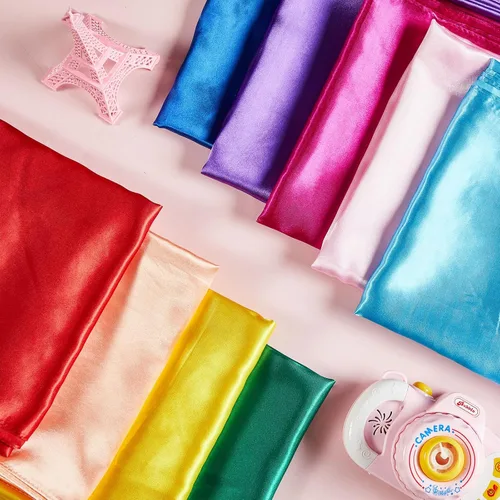 Vista 5 de Geyoga 9 pañuelos de tela para jugar con arco iris, bufandas creativas, vestido de malabarismo, 35 x 35 pulgadas