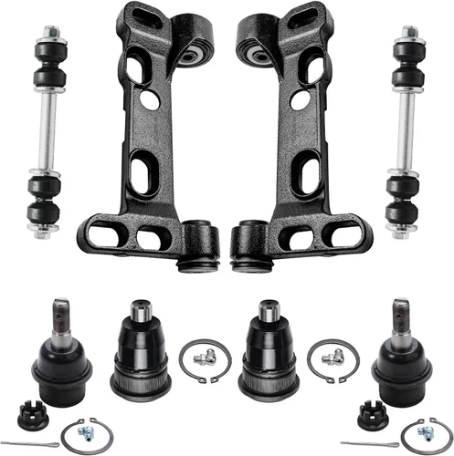 Vista 45 de Detroit Axle - Kit de suspensión frontal de 8 piezas para Chevy GMC Silverado Sierra Suburban 1500 Yukon Avalanche Cadillac Escalade brazos