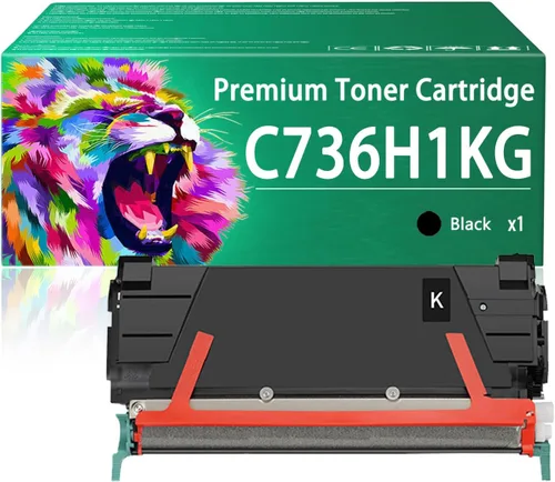 XS734de Toner Cartridge Compatible for Lexmark XS734de C736H1KG Black Toner Cartridges Work for Lexmark C736DN C736DTN C736N X734DE X736DE Printers