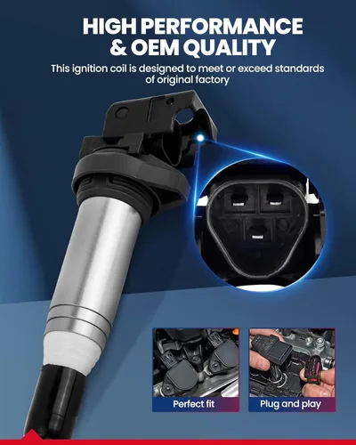 Vista 2 de KAX Bobina de encendido 4 paquetes UF598 para Mini Cooper 2007-2013 Cooper Countryman 2011-2016 Cooper Paceman 2013-2016 L4 1.6L repuesto