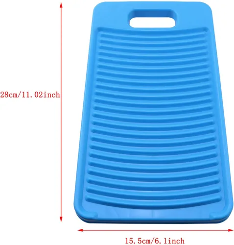 Vista 2 de ZYAMY Mini tabla de lavar antideslizante de plástico para el hogar para niños, camisas de lavandería limpia, tabla de lavado de cal para lavandería
