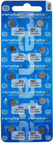 Baterías de reloj Renata #364 10Pcs