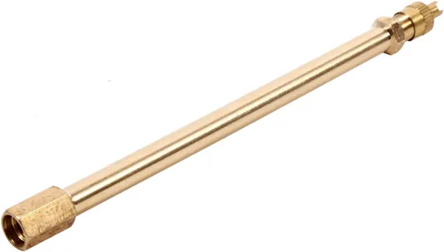 Vista 3 de Keenso Adaptador de extensión de válvula de neumático automático de latón, extensor de vástago de neumático de inflado para motocicleta, bicicleta