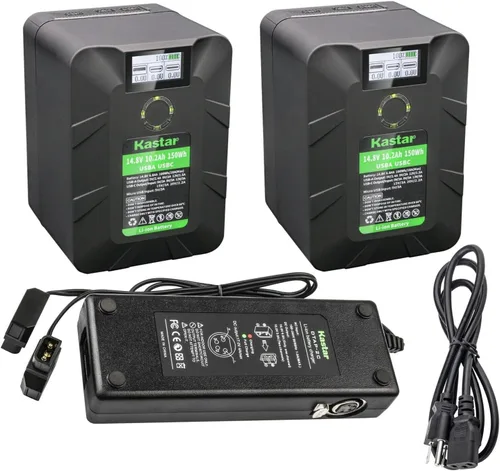 Vista 3 de Kastar BP-Y150W V Mount Battery D-Tap Cargador rápido compacto compatible con Blackmagic Design BMPCC 4K, BMPCC 6K Pro, URSA Mini Pro 4.6K G2