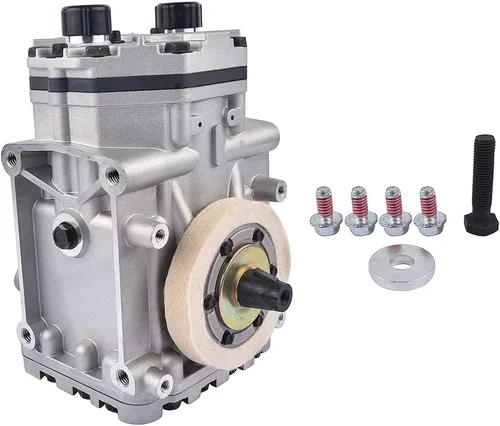 Vista 5 de Compresor de aire acondicionado estilo York sin embrague compatible con Freight-liner Pete-rbilt Ken-worth ET210L-25150 ET210L25150 Weonefit