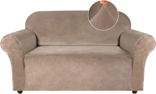 Vista 26 de Turquoize Fundas de terciopelo para sillas reclinables con bolsillo, fundas elásticas para sillas reclinables, 1 pieza de terciopelo para muebles