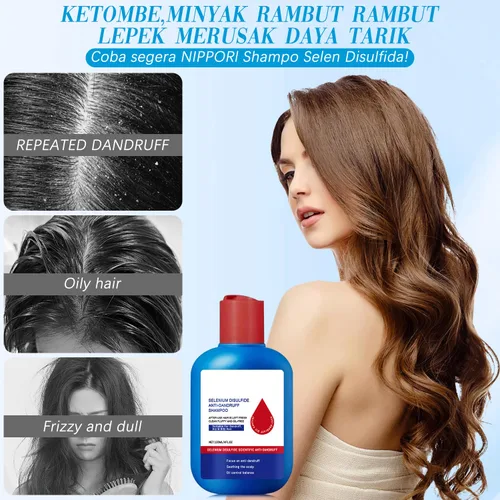 Vista 6 de Nipori Shampoo Anti, Nipori Champú para el Cuidado del Cabello Caspa - Control de Aceite Limpieza Refrescante, para Hombres y Mujeres (120 ML)