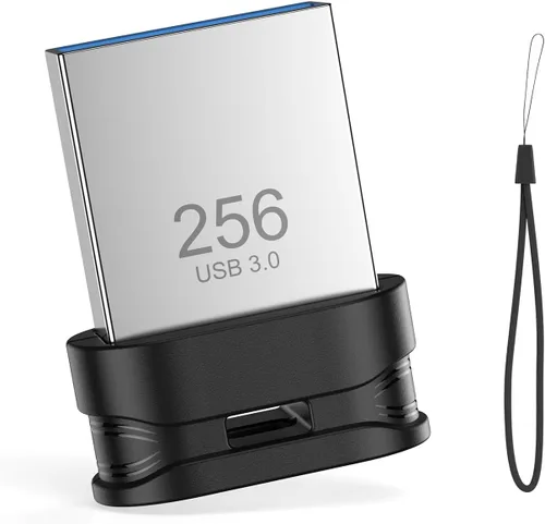 Vista 9 de Unidad flash USB 3.0 de 64 GB, mini memoria impermeable con orificio para cordón, Plug and Play, almacenamiento portátil para computadora, laptop