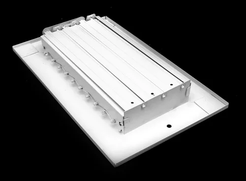 Vista 4 de HVAC Premium Difusor de suministro de aire ajustable de 8 pulgadas de ancho x 4 pulgadas de alto - cubierta de ventilación de HVAC para pared