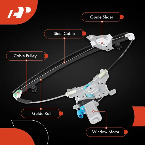 Vista 6 de A-Premium Elevalunas eléctrico con motor compatible con Suzuki Forenza Reno 2004-2008 lado del conductor delantero