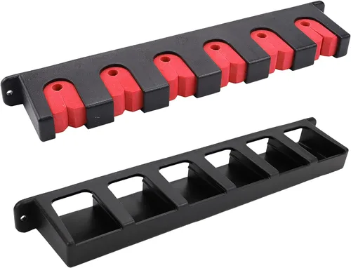 Vista 14 de Soportes Horizontales para Cañas de Pescar Estante para Cañas para Barco Garaje Pared Almacenamiento de Cañas de Pescar - 1 Par, Negro