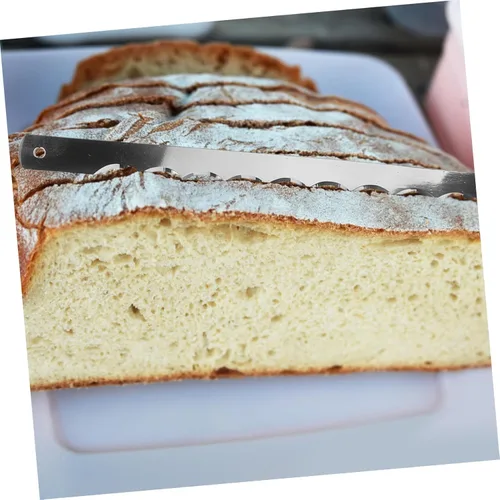 Vista 6 de 1 juego de cuchillos de acero inoxidable para cortar pan, cuchillas dentadas con tornillos y destornillador para corte eficiente, cocina, panadería