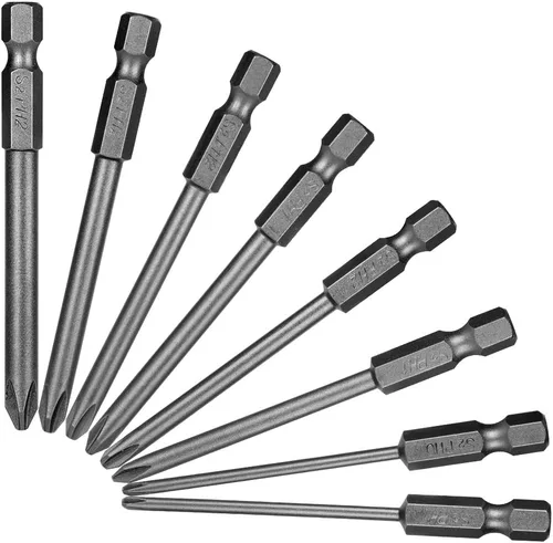 Vista 5 de Rocaris Juego de 8 destornilladores eléctricos magnéticos de 3 pulgadas con cruz hexagonal Phillips