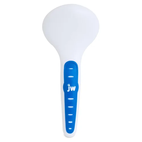 Vista 5 de JW Pet Gripsoft Slicker Cepillo con agarre de goma antideslizante (dientes de acero inoxidable), cepillo de aseo para perros, colores surtidos