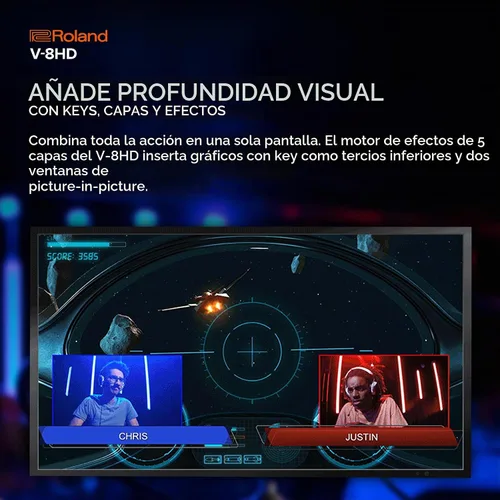 Vista 7 de Roland V-8HD Conmutador de vídeo HD