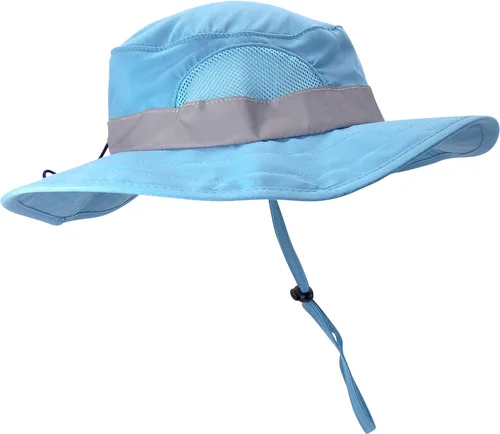 Vista 9 de Conjunto de combinación para niños y niñas: chaleco de carga para niños con correas de seguridad reflectantes y sombrero de protección solar flexible