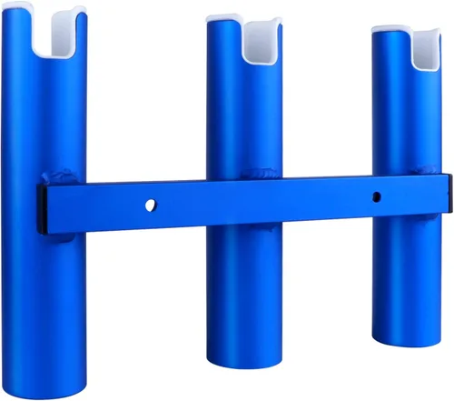Vista 3 de Soporte de caña de pescar de aluminio montado en la pared para barco, garaje y marina - Sostiene cañas y postes