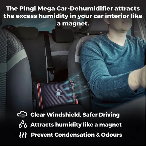Vista 2 de Zarpax Deshumidificador de coche Mega Pack – Absorbe la humedad y la condensación – 100% a prueba de fugas – Reutilizable (2.2lbs/1kg)