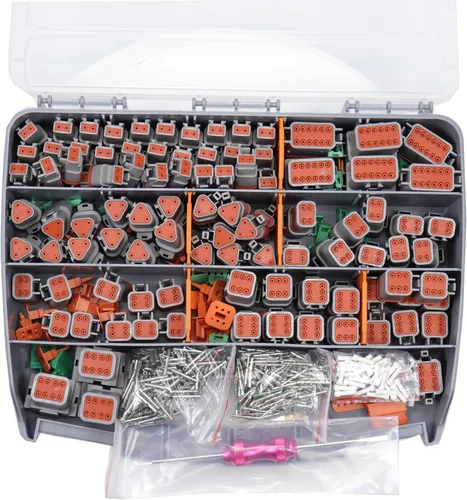 706 piezas para el kit de conectores Deutsch DT, gris 2 3 4 6 8 12 pines para conectores DT con contactos sólidos, herramienta de extracción de