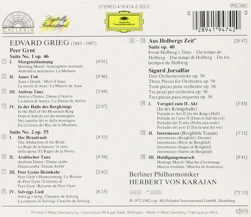 Vista 2 de Grieg Peer-Gynt-Suiten No. 1 & 2 Aus Holbergs Zeit
