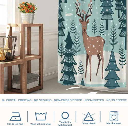 Vista 383 de Shrahala Father and Child Embracing No Hooks Shower Curtain with Snap in Liner Set, Tender Moment Captured Bathroom Décor Polyester Fiber Waterproof