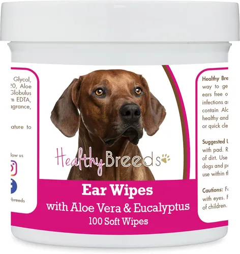 Vista 46 de Healthy Breeds Shih Tzu Toallitas de limpieza de oídos con aloe y eucalipto para perros, 100