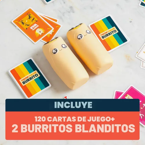 Vista 3 de Juego de cartas Exploding Kittens Throw Throw Burrito 2-6 jugadores - Edades 7+ - 15 minutos para jugar - Juego de cartas de Dodgeball - Juego