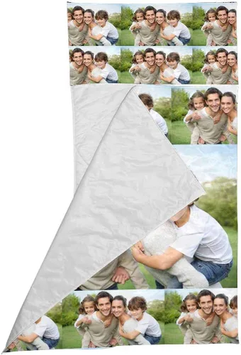 Vista 2 de Saco de dormir con foto personalizada para niños y niñas con funda de almohada, tapete personalizado para siesta de bebé