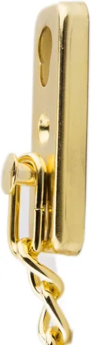 Vista 3 de Cerradura de puerta de cadena de acero inoxidable, resistente al interior, cerradura de puerta sin llave, añade seguridad adicional con resorte