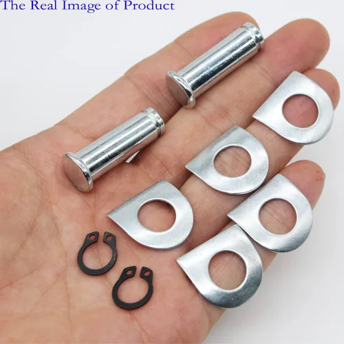 Vista 5 de Kit de arandela de resorte de perno de montaje de clavija de pie de motocicleta para Harley Dyna Softail Sportster (estilo-1)