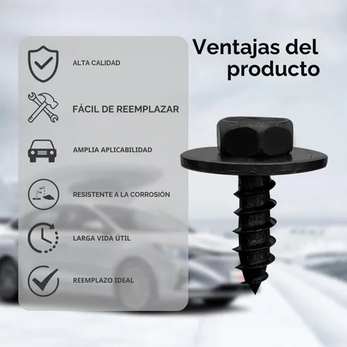 Vista 3 de 10 tornillos para cubierta de parachoques, aletas de barro, compatibles con Toyota Lexus Camry Tacoma Avalon Prius Corolla 90159-60498