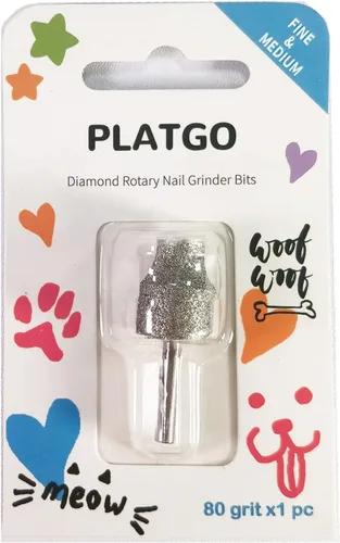 Vista 2 de Uñas de diamante para Dremel, herramienta de uñas de 1/8 pulgadas para perros, para el cuidado de uñas de animales y herramientas de amoladora casera