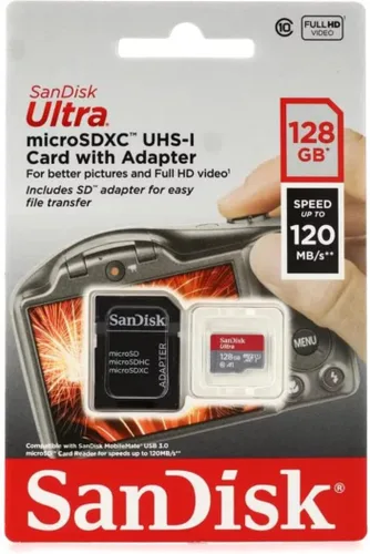 Vista 4 de Verificado por SanFlash para Yaxa 770-6747-743 Sandisk Ultra 128GB tarjeta de memoria microSD para tabletas Fire y Fire -TV