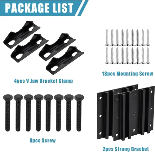 Vista 7 de Soporte de montaje para tubos de poste, 2 paquetes de soporte de montaje solar ajustable, gancho de valla compatible con postes redondos, cuadrados