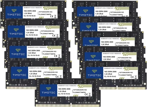 Vista 17 de Timetec 4GB DDR4 2666MHz (PC4-2666V) PC4-21300 SODIMM Laptop RAM - Módulo de memoria sin búfer de 260 pines 1.2V CL19 sin ECC para computadora
