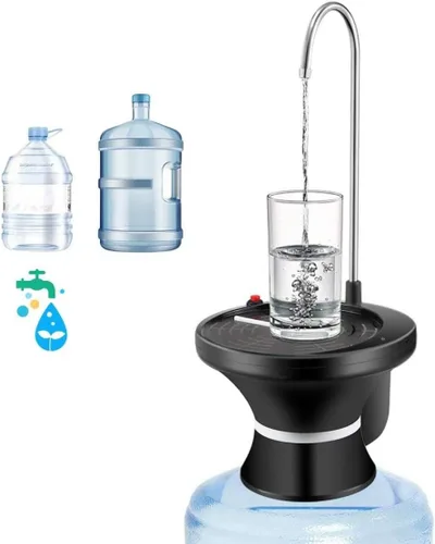 Vista 8 de Dispensador de agua potable, bomba eléctrica automática para botellas de agua potable de 1 a 5 galones, recargable por USB con control de 2
