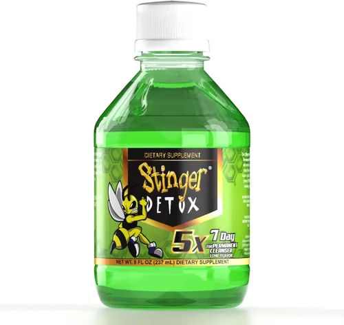 Vista 2 de Stinger Detox 5X 7-Día Fuerza Extra Permanente Bebida – Sabor Lima – 8 FL OZ