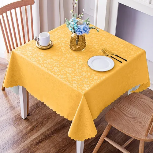 Vista 98 de Smiry Mantel Rectangular, Manteles de Vinilo Impermeables de Servicio Pesado, Cubierta de Mesa Limpiable y Lavable para Cocina y Comedor