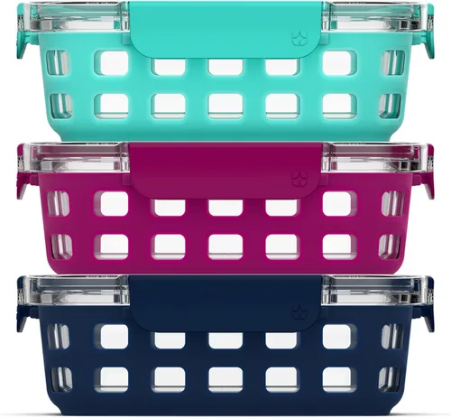 Vista 8 de Ello Duraglass Refresh - Juego de 3.4 tazas divididas para preparación de comidas, 10 unidades, paquete de 5, recipiente de almacenamiento