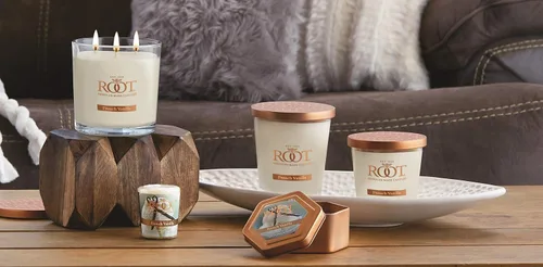 Vista 7 de Root Candles Velas perfumadas de cera de abeja Veriglass Premium, hechas a mano, mezcla de cera de abeja en panal, tamaño grande, vainilla francesa