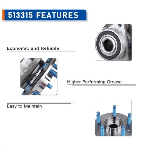 Vista 5 de PAROD Par 513315 Conjunto de cubo de rodamiento de rueda delantera compatible con Chevy Cruze 2011-2015, Chevy Cruze Limited 2016