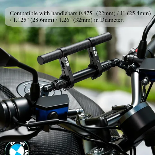 Vista 6 de BRCOVAN Extensor de Manillar de Fibra de Carbono de 9.45'' de Largo con Base de Montaje de Abrazadera de Aleación de Aluminio Compatible