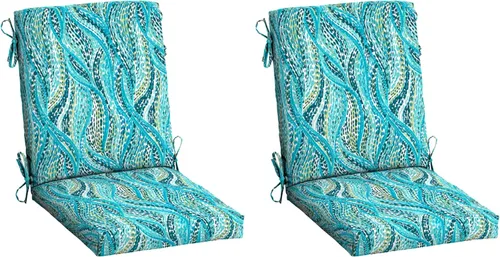 Vista 98 de Cojín para silla de comedor exterior Arden, 20 x 20 pulgadas, resistente a la lluvia, resistente a la decoloración, Alana Tile