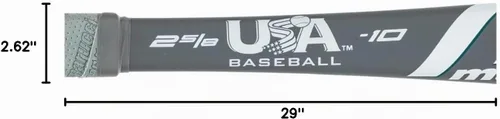 Vista 10 de Marucci F5 SL -10, bate de béisbol de barril de 2 5/8" de EE. UU