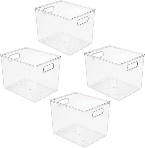 Vista 5 de Organizador de plástico con asas para armarios de mDesign